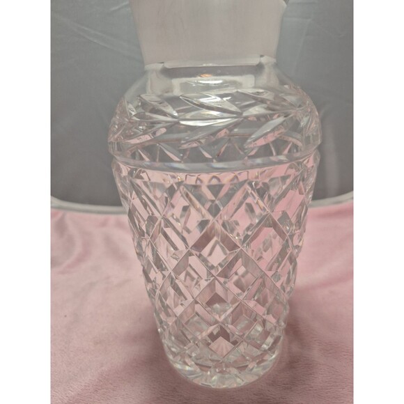 Vtg WATERFORD CRYSTAL Glandore Pattern Martini Cocktail Shaker Carafe IRELAND - Picture 4 of 9
